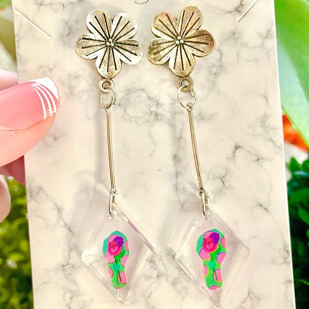 Rose Dangle Earrings